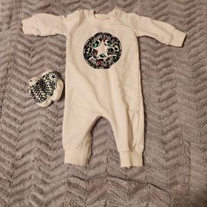 Converse Chuck Taylor Longsleeve Onesie Set 3months